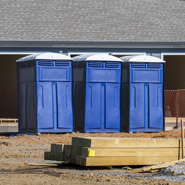 how often are the portable restrooms cleaned and serviced during a rental period in Lake Leelanau MI